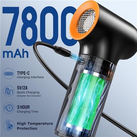 Compressed Air Duster, 260000RPM Cordless Electric Air Blower and Brushless! - Picture 4 of 7